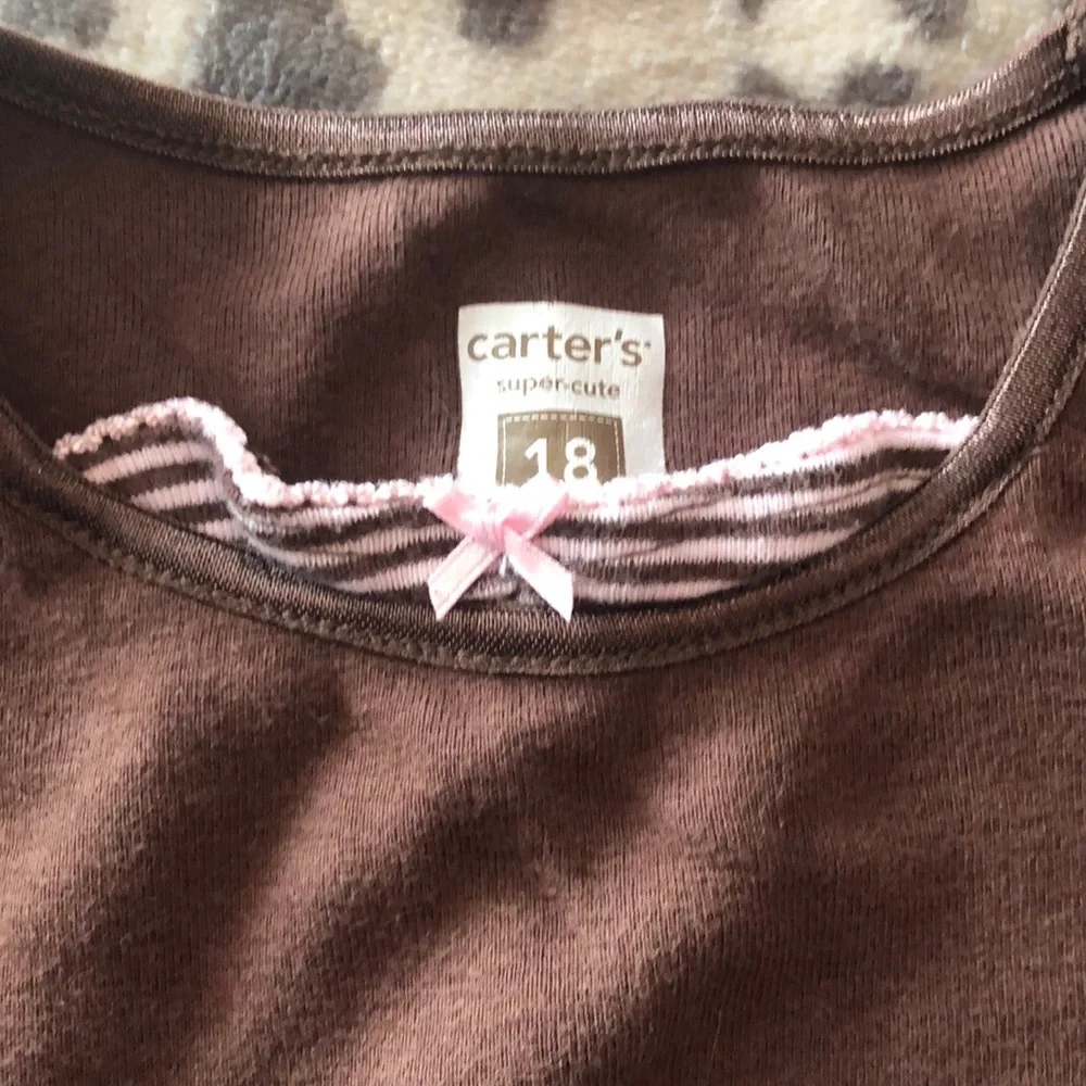 Children’s Place Ruffle Flare Jeans & Carter’s Tops 18 months